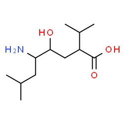 ChemSpider 2D Image | 5-Amino-4-hydroxy-2-isopropyl-7-methyloctanoic acid | C12H25NO3