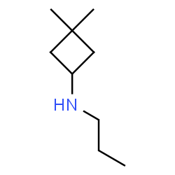 ChemSpider 2D Image | 3,3-Dimethyl-N-propylcyclobutanamine | C9H19N