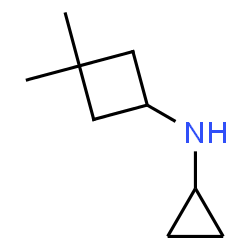 ChemSpider 2D Image | N-Cyclopropyl-3,3-dimethylcyclobutanamine | C9H17N