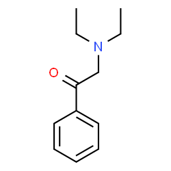 ChemSpider 2D Image | 2-(Diethylamino)-1-phenylethanone | C12H17NO