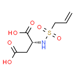 ChemSpider 2D Image | N-(Allylsulfonyl)-D-aspartic acid | C7H11NO6S