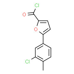 ChemSpider 2D Image | 5-(3-Chloro-4-methylphenyl)-2-furoyl chloride | C12H8Cl2O2