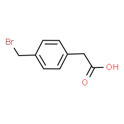 ChemSpider 2D Image | 4-(BROMOMETHYL)PHENYLACETIC ACID | C9H9BrO2