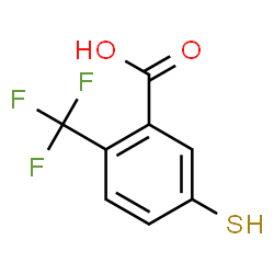 ChemSpider 2D Image | 5-Sulfanyl-2-(trifluoromethyl)benzoic acid | C8H5F3O2S