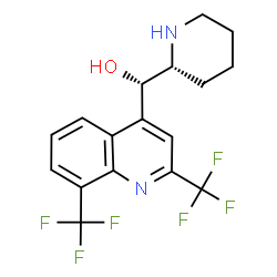 ChemSpider 2D Image | mefloquine | C17H16F6N2O