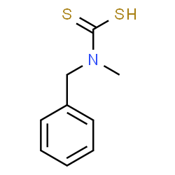 ChemSpider 2D Image | Benzyl(methyl)carbamodithioic acid | C9H11NS2