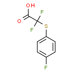 ChemSpider 2D Image | Difluoro[(4-fluorophenyl)sulfanyl]acetic acid | C8H5F3O2S