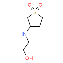 ChemSpider 2D Image | 3-[(2-hydroxyethyl)amino]-1??-thiolane-1,1-dione | C6H13NO3S