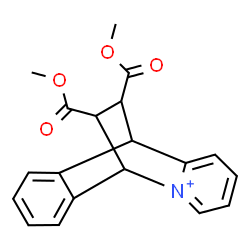ChemSpider 2D Image | 15,16-Bis(methoxycarbonyl)-2-azoniatetracyclo[6.6.2.0~2,7~.0~9,14~]hexadeca-2,4,6,9,11,13-hexaene | C19H18NO4