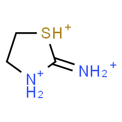 ChemSpider 2D Image | 2-Iminio-1,3-thiazolidinediium | C3H9N2S