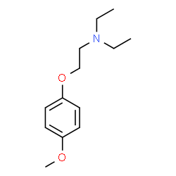 ChemSpider 2D Image | N,N-Diethyl-2-(4-methoxyphenoxy)ethanamine | C13H21NO2