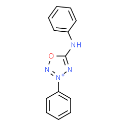 ChemSpider 2D Image | 5-Anilino-3-phenyl-1,2,3,4-oxatriazol-3-ium | C13H11N4O