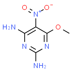 ChemSpider 2D Image | 6-Methoxy-5-nitro-2,4-pyrimidinediamine | C5H7N5O3