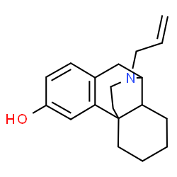 ChemSpider 2D Image | 17-Allylmorphinan-3-ol | C19H25NO