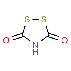 ChemSpider 2D Image | 1,2,4-Dithiazolidine-3,5-dione | C2HNO2S2