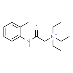 ChemSpider 2D Image | 2-[(2,6-Dimethylphenyl)amino]-N,N,N-triethyl-2-oxoethanaminium | C16H27N2O