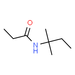 ChemSpider 2D Image | N-(2-Methyl-2-butanyl)propanamide | C8H17NO