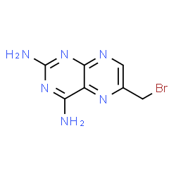 ChemSpider 2D Image | 6-(Brommethyl)pteridin-2,4-diamin | C7H7BrN6