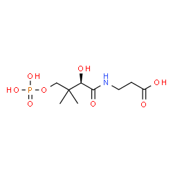 ChemSpider 2D Image | phosphopantothenic acid | C9H18NO8P