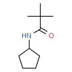 ChemSpider 2D Image | N-Cyclopentyl-2,2-dimethylpropanamide | C10H19NO