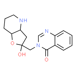 ChemSpider 2D Image | 3-[(2-Hydroxyoctahydrofuro[3,2-b]pyridin-2-yl)methyl]-4(3H)-quinazolinone | C16H19N3O3