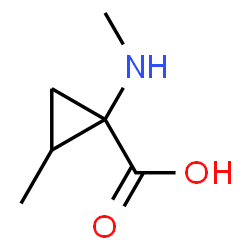 ChemSpider 2D Image | 2-Methyl-1-(methylamino)cyclopropanecarboxylic acid | C6H11NO2