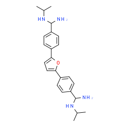 ChemSpider 2D Image | (2,5-Furandiyldi-4,1-phenylene)bis(N-isopropylmethanediamine) | C24H32N4O