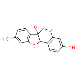 ChemSpider 2D Image | 3,6A,9-TRIHYDROXYPTEROCARPAN | C15H12O5