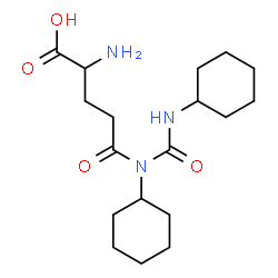 ChemSpider 2D Image | N-Cyclohexyl-N-(cyclohexylcarbamoyl)glutamine | C18H31N3O4