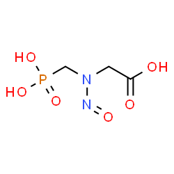 ChemSpider 2D Image | [Nitroso(phosphonomethyl)amino]acetic acid | C3H7N2O6P