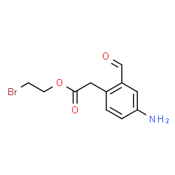ChemSpider 2D Image | 2-Bromoethyl (4-amino-2-formylphenyl)acetate | C11H12BrNO3