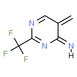 ChemSpider 2D Image | (4Z)-5-Methylene-2-(trifluoromethyl)-4(5H)-pyrimidinimine | C6H4F3N3