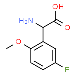 ChemSpider 2D Image | Amino(5-fluoro-2-methoxyphenyl)acetic acid | C9H10FNO3