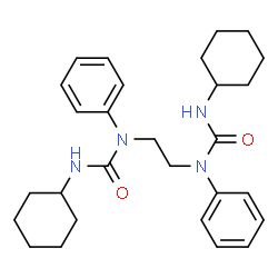 ChemSpider 2D Image | 1,1'-(1,2-Ethanediyl)bis(3-cyclohexyl-1-phenylurea) | C28H38N4O2