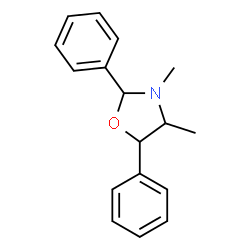 ChemSpider 2D Image | 3,4-Dimethyl-2,5-diphenyl-1,3-oxazolidine | C17H19NO