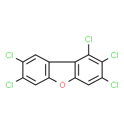 ChemSpider 2D Image | 1,2,3,7,8-Pentachlorodibenzofuran | C12H3Cl5O