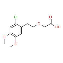 ChemSpider 2D Image | [2-(2-Chloro-4,5-dimethoxyphenyl)ethoxy]acetic acid | C12H15ClO5