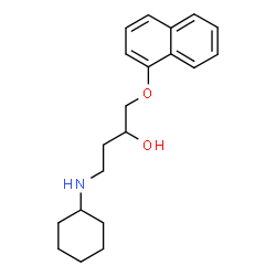 ChemSpider 2D Image | 4-(Cyclohexylamino)-1-(1-naphthyloxy)-2-butanol | C20H27NO2