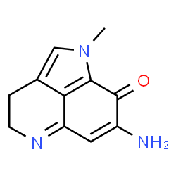 ChemSpider 2D Image | 7-Amino-1-methyl-3,4-dihydropyrrolo[4,3,2-de]quinolin-8(1H)-one | C11H11N3O