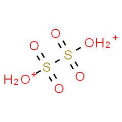 ChemSpider 2D Image | (1,1,2,2-Tetraoxido-1lambda~6~,2lambda~6~-disulfane-1,2-diyl)dioxonium | H4O6S2