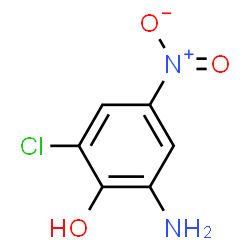 ChemSpider 2D Image | 2-Amino-6-chloro-4-nitrophenol | C6H5ClN2O3
