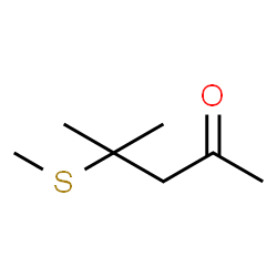 ChemSpider 2D Image | 4-Methylthio-4-methyl-2-pentanone | C7H14OS