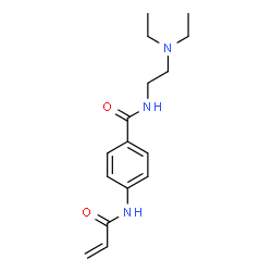 ChemSpider 2D Image | 4-(Acryloylamino)-N-[2-(diethylamino)ethyl]benzamide | C16H23N3O2