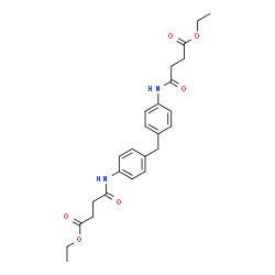 ChemSpider 2D Image | Diethyl 4,4'-[methylenebis(4,1-phenyleneimino)]bis(4-oxobutanoate) | C25H30N2O6