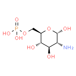 ChemSpider 2D Image | D-glucosamine-6-phosphate | C6H14NO8P