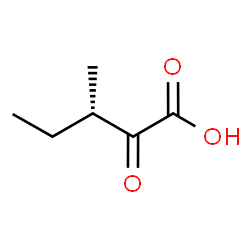 ChemSpider 2D Image | (3S)-3-Methyl-2-oxopentanoic acid | C6H10O3