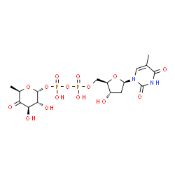 ChemSpider 2D Image | dTDP-4-dehydro-6-deoxy-alpha-D-glucose | C16H24N2O15P2