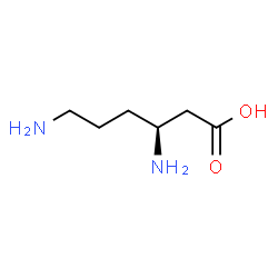ChemSpider 2D Image | L-beta-lysine | C6H14N2O2