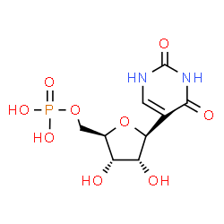 ChemSpider 2D Image | Pseudouridine 5'-phosphate | C9H13N2O9P