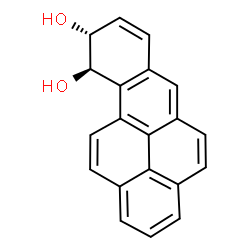 ChemSpider 2D Image | (9R,10R)-9,10-Dihydrobenzo[pqr]tetraphene-9,10-diol | C20H14O2